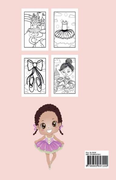Ballerina Coloring Book For Girls Ages 4-8 : A Fun Ballet Coloring Book for Girls &amp; Ballerina coloring book party favor.