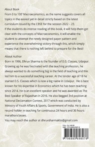 From '0 To 100' Macroeconomics: Xii Cbse