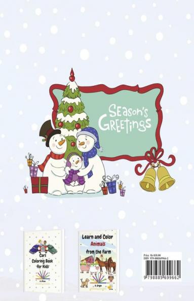 Christmas Coloring Book : Amazing Coloring Book with Christmas Designs for Kids Ages 2-4| Beautiful Pages to Color with Santa Claus Reindeer Snowmen Christmas Trees Angels & More