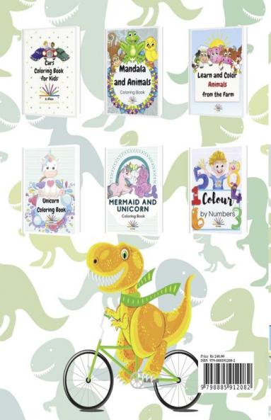 Dinosaur Coloring Book : Great Gift for Kids Ages 4-8