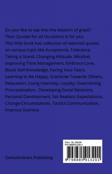 Quotes for all Occasions