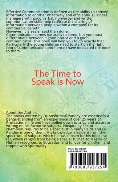 The Time to Speak is Now