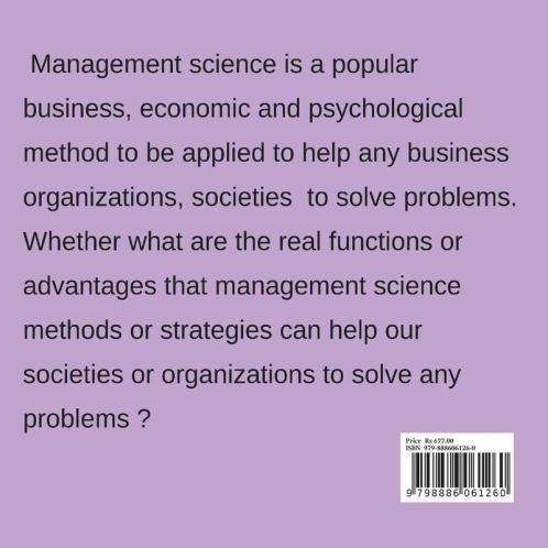 MANAGEMENT SCIENCE