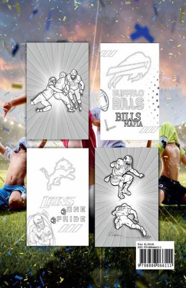 Football Coloring Book : NFL National Football League-Exciting Sports Coloring Book for Football Fans