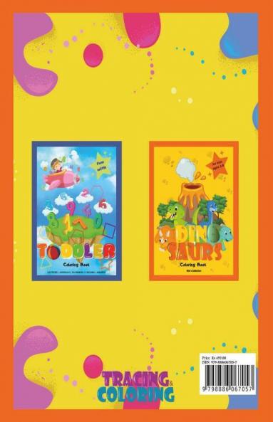 Tracing And Coloring Book For Kids : Illustrations For Kids To Trace And Color/Pen Control /Fun Animals Tracing/ Pre K To Kindergarten