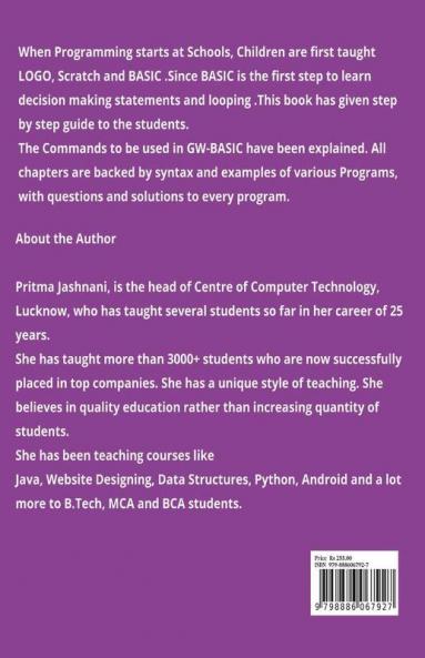 The Fundamentals Of Gw-Basic Programming: From Simple Programs To Loops And Strings