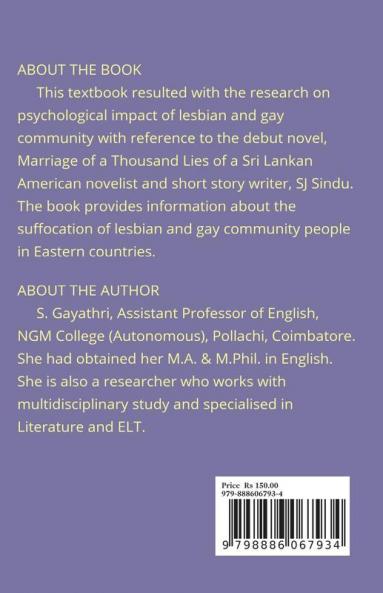 Impact of Claustrophobia and Gender Crisis in SJ Sindu’s Marriage of a Thousand Lies