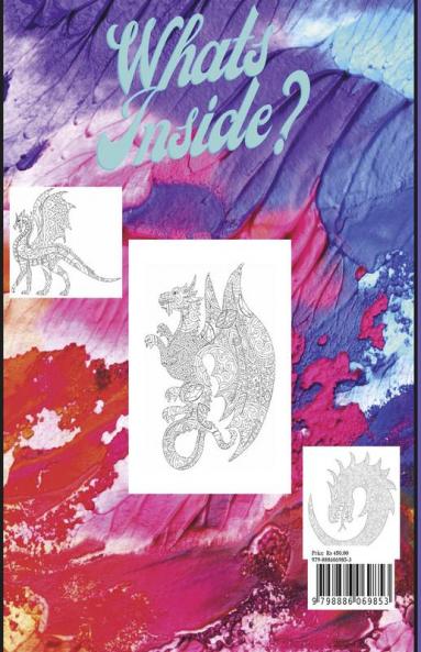 Fantasy Dragons for Adult Coloring Book : With Mythical Creatures Stress Relieving Relaxation with Beautiful Mandalas over 38 High Quality Coloring Pages