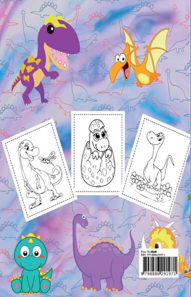 My Frist Dinosaur Coloring Book for Kids ages 3-5 : Alphabet & Numbers Coloring Pages | Easy and Fun Children's Colouring Book with 47 Adorable Dinosaur Pages to Colour for Little Kids Toddlers