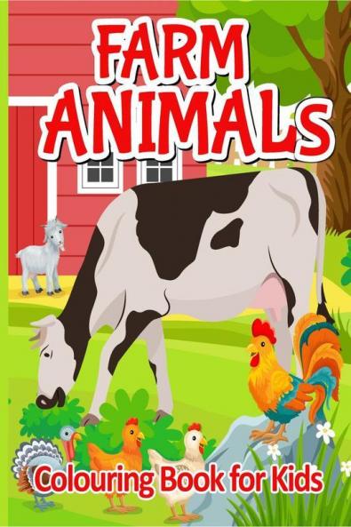 Farm Animals Colouring Book For Kids