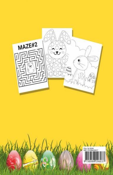 Easter Activity Book For Kids Ages 4-8 : Amazing Fun Kid Workbook Game For Learning Happy Easter Day Coloring Scissor Skills Dot To Dot Mazes Puzzle And More