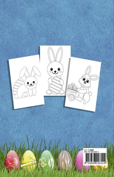Happy Easter Coloring Book for Kids : Funny & Cute Large Print Holiday Colouring Patterns with Big Easy & Simple Drawings for Kids and Toddlers | Adorable Easter Bunnies and Charming Easter...