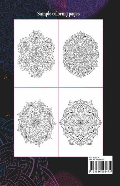 50 Mandala Art Adult Coloring Book: Stress Relieving Hand Drawn Mandala Designs Relaxing Coloring Pages