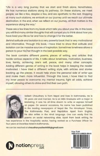 Behind Solitude And Isolation: Thoughts For The Lost Souls