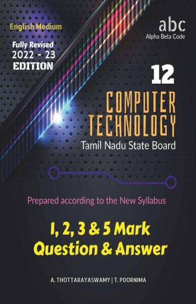 12 Computer Technology: 12Th Tamil Nadu State Board