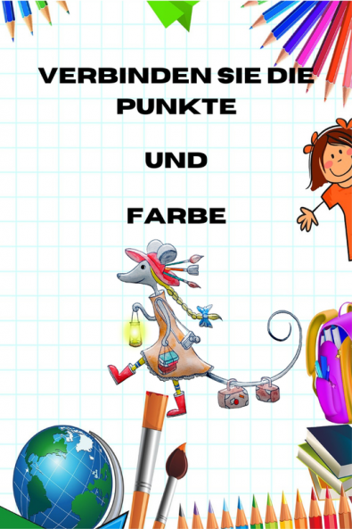 Verbinden Sie die Punkte und Farbe : Amazing Unit zeichnet die Punkte und Farben für Kinder zwischen 4 und 8 Jahren