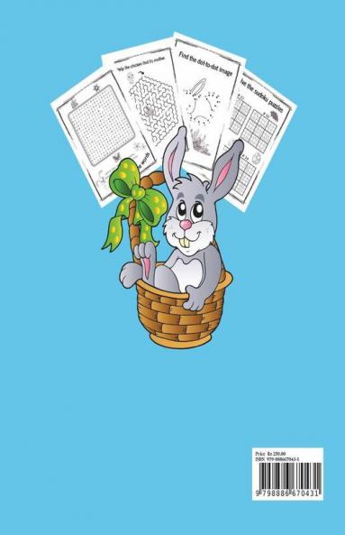 Easter Activity Book For Kids Ages 6-12 : Happy Easter Activities For Children (Coloring Drawing Dot-To-Dot Mazes Word Search Pages And Their Solutions) | Fun Easter Gift For Boys And Girls