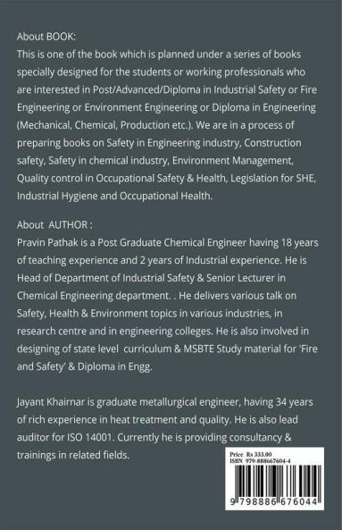 Industrial Safety Management : Safety Health And Environment Management
