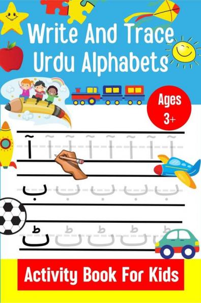 Write And Trace Urdu Alphabets | Activity Book For Kids | Ages 3+