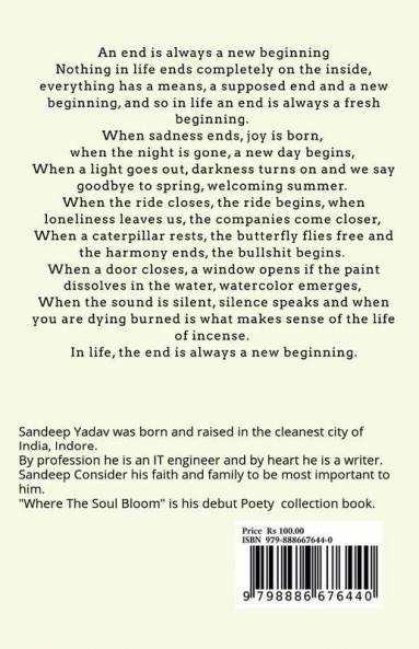 Where The Soul Bloom : An Anthology Of Poetry
