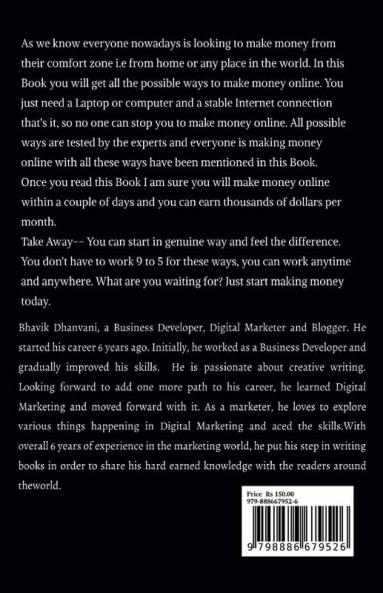 Earn your bread online : Art of making money online