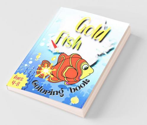 Gold Fish Coloring Book : Easy And Fun Coloring Pages For Kids Preschool And Kindergarten