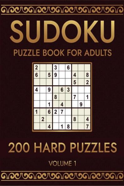 Sudoku 200 Hard Puzzles Volume 1 : Puzzle Book For Adults