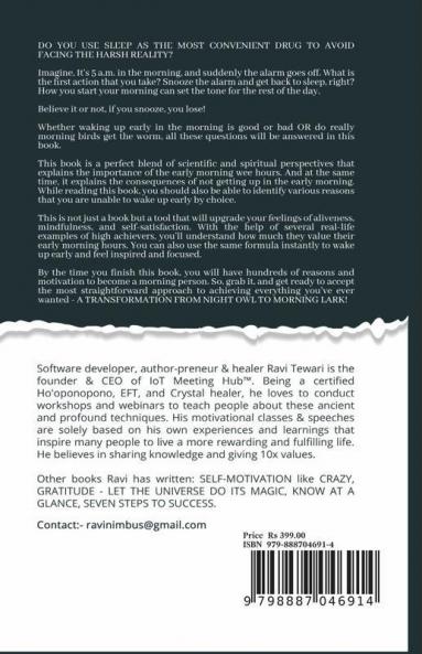 From Night-Owl To Morning-Lark: Learn To Wake Up Early Like High Achievers To Own Your Morning & Practice The Not-So-Obvious Secrets To Elevate Your ... Not-So-Obvious Secrets To Elevate Your Life