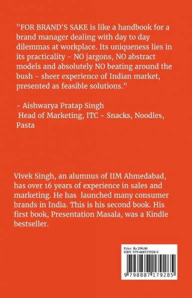 For Brand'S Sake: Marketing Lessons For Young Brand Managers