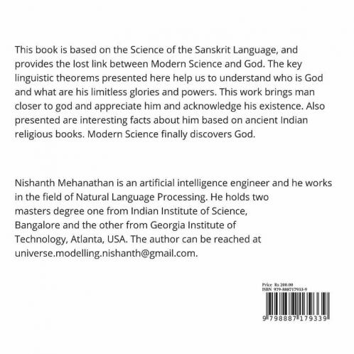 Sanskrit Linguistics And God: The Lost Link Between Modern Science And God