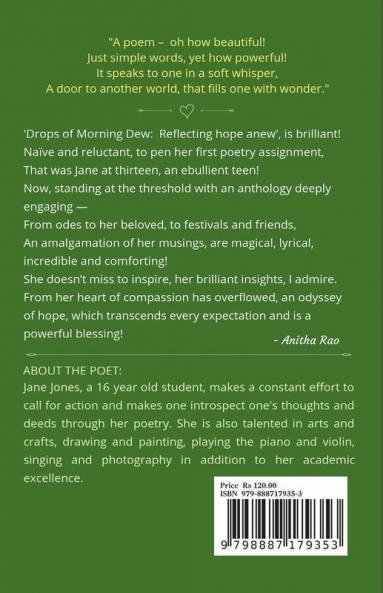 Drops Of Morning Dew: Reflecting Hope Anew