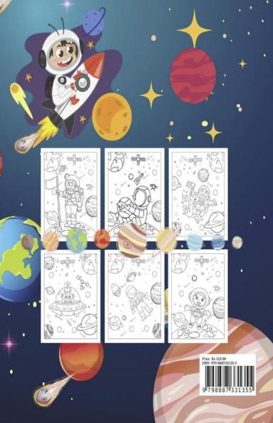 Space Coloring Book for Kids : Fantastic Outer Space Coloring Book with Space Ships Rockets Planets Astronauts