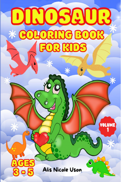 Dinosaur Coloring Book For Kids : Dinosaur coloring book for Toddler girl boy children. Cute Dinosaur Coloring Book Baby Boys Girls First Book Dino Coloring Book Kids Cute & fun dinosaur colori...