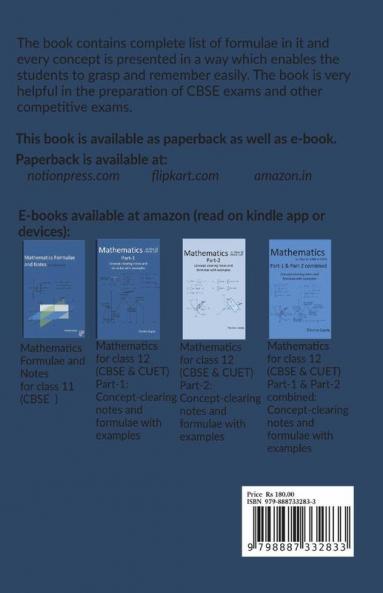 Mathematics Formulae and Notes: Class 11 (CBSE)