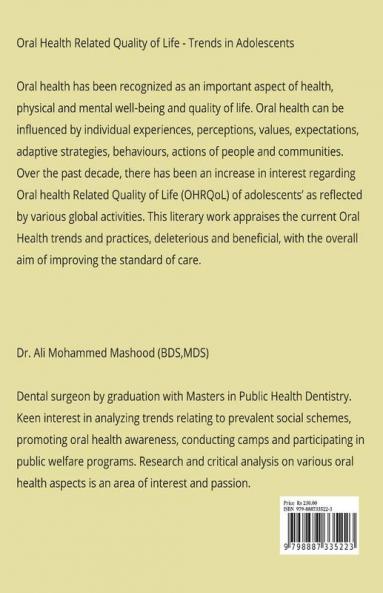 ORAL HEALTH RELATED QUALITY OF LIFE – TRENDS IN ADOLESCENTS