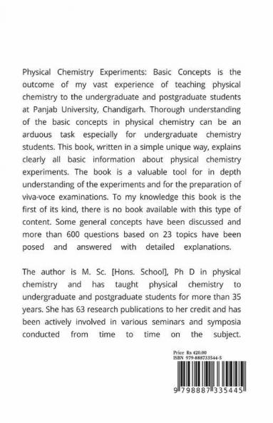 Physical Chemistry Experiments: Basic Concepts : Question – Answer Form