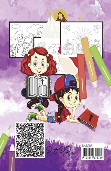 BIBLE COLORING BOOK FOR KIDS: Amazing Biblical Scene Illustrations for Kids /Color Pages full of Biblical Stories