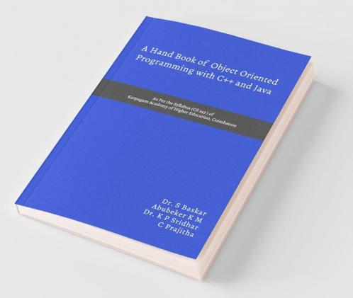 A Hand Book Of Object Oriented Programming With C++ And Java