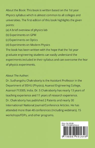 Engineering Physics Lab : Graduate Level Book