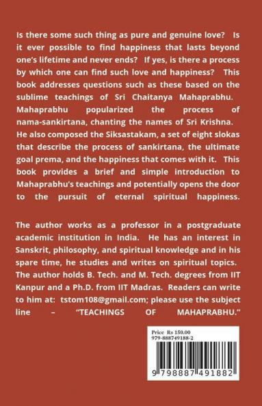 THE SUBLIME TEACHINGS OF MAHAPRABHU