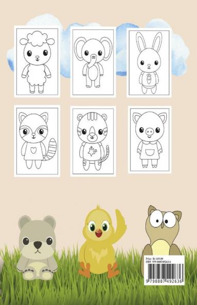 Animal coloring book for kids : Amazing animals for kids who love to color designed for kids aged 3-9