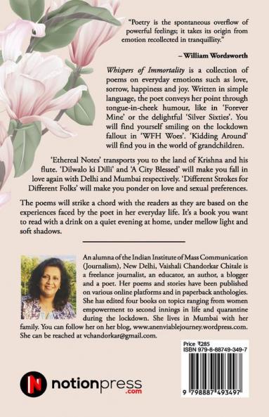 Whispers Of Immortality : A book of poems