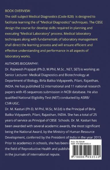 Medical Diagnostics: Laboratory Medicine Class Xiith (Code - 828)