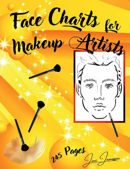 Face Charts For Makeup Artists : Blank Makeup Face Chart Worksheets for Makeup Lovers from Beginner to Pro to Organize and Plan their Designs. Gift Idea for Kids Friends Women Men and Pro &...