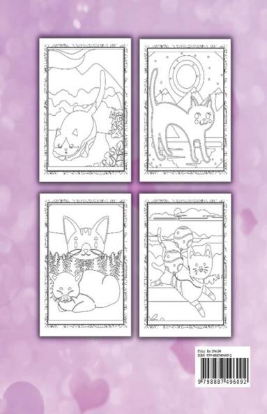 Cat Coloring Book : Adorable Cute Cats Coloring Book for Kids |  coloring pages with funny cats for boys and girls Ages 4-8