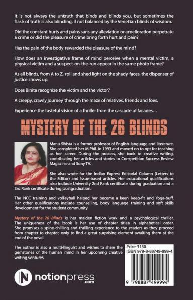 Mystery Of The 26 Blinds: So...Whodunnit