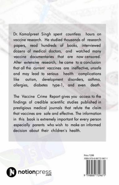 The Vaccine Crime Report: Must Read Before You Decide to Vaccinate Your Child
