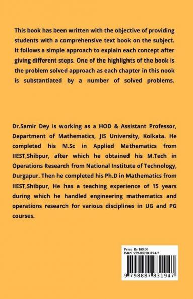 A First Course on Laplace Transform and Applications : A Complete Guide for for B.Sc M.Sc B. Tech and other competitive examinations
