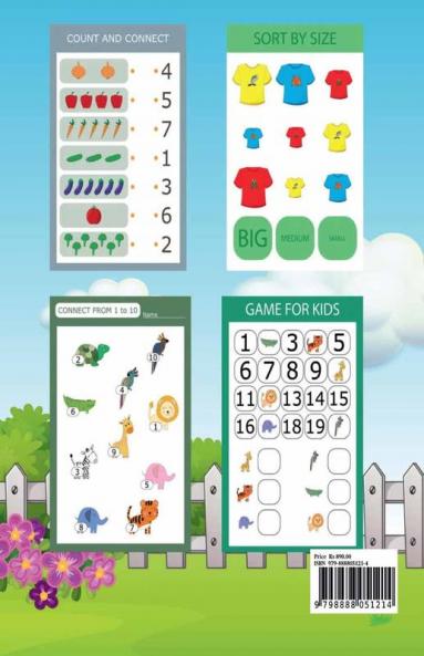 Play & Learn Game Book For Kids : Fun Games for Early Learning-Ages 4-8