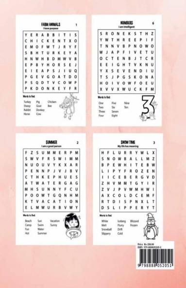 Word Search for Kids Ages 7-12 : Activity Puzzle Book for Boys and Girls